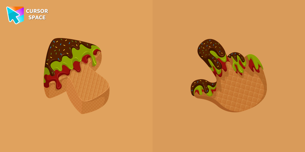 Cursor Ice Cream Texture For Chrome